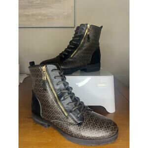 Daisy fuentes ankle boots brown black size 10